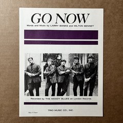 Lot of 3 THE MOODY BLUES Go Now Sheet Music 1965 *New Old Stock*