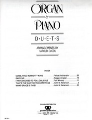 « ORGAN & PIANO DUETS » Gospel Music Arranged by Harold DeCou – 1985