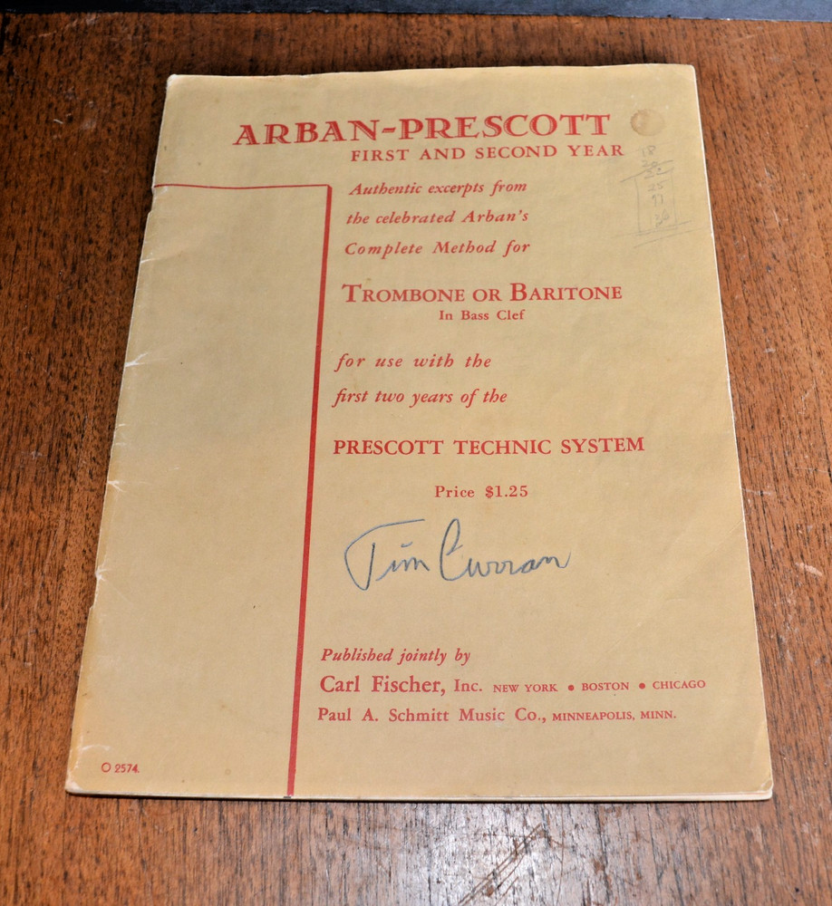 VTG ARBAN-PRESCOTT Technic System 1st & 2nd YEAR Trombone/Baritone Carl Fischer