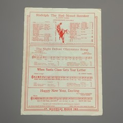 1952 GENE AUTRY « THE NIGHT BEFORE CHRISTMAS SONG » HOLIDAY SHEET MUSIC ACCORDION