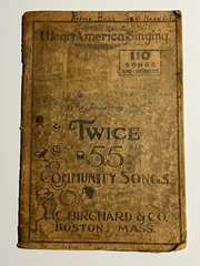 1919 I Hear America Singing Twice 55 Community Songs Book C.C. Birchard Boston