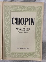 3 Music Books Chopin VTG Zen-On Nocturnes Preludes Rondos Valses Waltzes