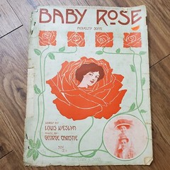 Baby Rose Novelty Song Louis Weslyn George Christie M. Witmark & Sons 1911 VTG