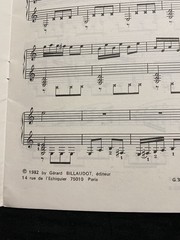 Yvonne Desportes Six Danses pour Syrinx Guitar Flute Sheet Music Song Book 1982