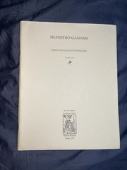 Silvestro Ganassi Sheet Music Opera intitulata Fontegara Hortus Musicus 1991 NEW