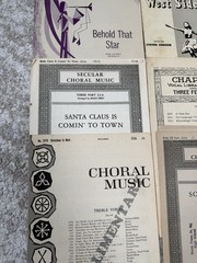 Genuine Vintage Choral Sheet Music Book Lot of 14 Musical Choir Ephemera Lot
