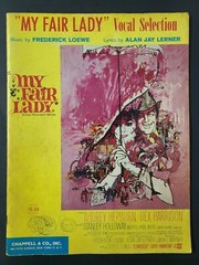Vtg My Fair Lady Vocal Selection Voice Lyrics Piano Guitar Sheet Music Song Book