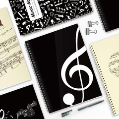 MAXCURY Blank Sheet Music Composition Manuscript Staff Paper Art Music Notebook