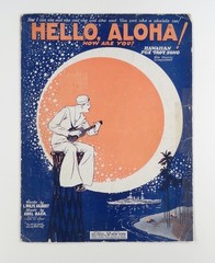 1926 « Hello, Aloha, How Are You? » SHEET MUSIC piano & ukulele GILBERT & BAER
