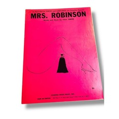 1968 Vintage Sheet Music Paul Simon The Graduate MRS. ROBINSON LOOK!
