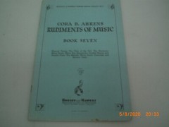Cora B. Ahrens Rudiments of Music Book Seven Vintage Boosey & Hawkes Music