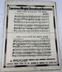 Original 1939 Sheet Music Adolf Annette Mills World War II Sheet Music England