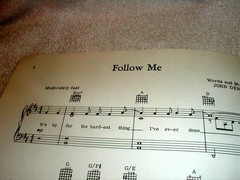 1969 Follow Me John Denver Cherry Lane Music Co Sheet Music