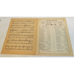 Merry Widow Waltz Piano Solo Franz Lehar Sheet Music 1935 Calumet Music Co