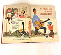 Fireside Book of American Songs Sheet Folk Music Americana Illustrated Vtg 1952