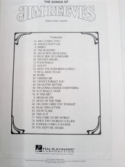 The Songs Of Jim Reeves Songbook (Piano/Vocals/Chords, 1985)