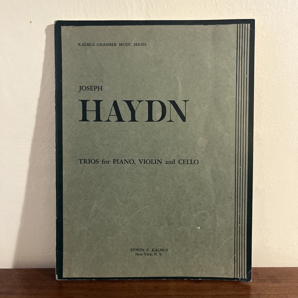 1947 Joseph Haydn: Trios For Piano, Violin And Cello By Edwin F. Kalmus