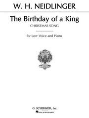 The Birthday of a King Song for Low Voice F & Piano Vocal Sheet Music Lyrics