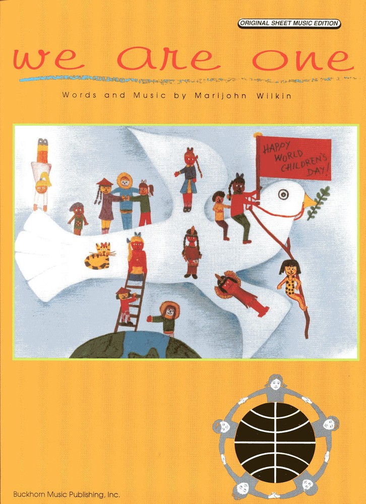 1990 Sheet Music ~ WE ARE ONE ~ Happy World’s Children Day ~ Vintage! NEW!