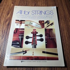 All for Strings Book 1 Comprehensive String Method Kjos 1985