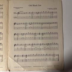 Short’nin’ Bread OLD BLACK JOE 1941 Hawaiian Guitar SHEET MUSIC!