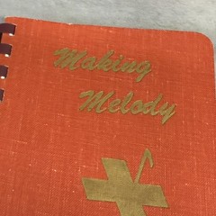 Vintage Bible Memory Assoc Making Melody Songbook Christian Solo Singer USA Red