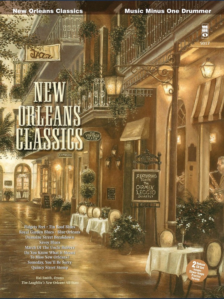New Orleans Classics for Drum Play-Along Jazz Sheet Music Minus One Book CD Pack
