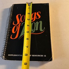 Vintage 1981 Songs of Zion, Supplemental Worship Resources 12 Hymnal Songbook