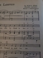 Tea Leaves Sheet Music M Berk F Capano M Freedman Emile Cote cover 1948 S1772