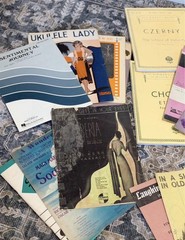 Vintage Musicals Sheet Music Song Book Lot for Piano & Ukulele Moon River OK!