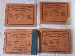 Vintage German Sheet Music Clarinet, Trombone, Bass ephemera