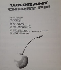Warrant – Cherry Pie – Guitar Tab Book Tablature Sheet Music Songbook