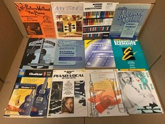 Lot of 10 Music Sheet Choral Lessons Chord Song Guitar Piano Book Set RANDOM Mix