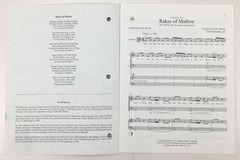 Rakes Of Mallow SATB Chorus Irish Piano Sheet Music Dave Mooney ECS Publishing