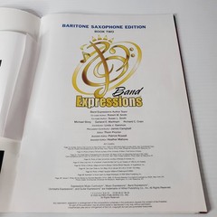 Band Expressions Book Two Baritone Saxophone Songbook Sheet Music With Cd