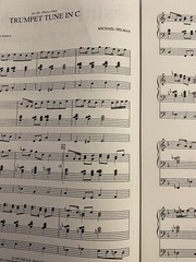 TRUMPET TUNE IN C Organ Sheet Music~M.Helman~St. Cecilia Series~w/Opt .Trumpet