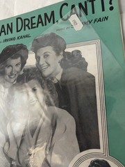1937 Sheet Music I Can Dream, Can&rsquo;t I ? The Andrews Sisters G. Jennings Sleeved