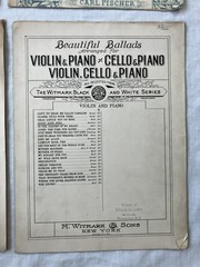 15+ Lot of Antique Music Books for VIOLIN or VIOLIN & PIANO 1890s-1920s