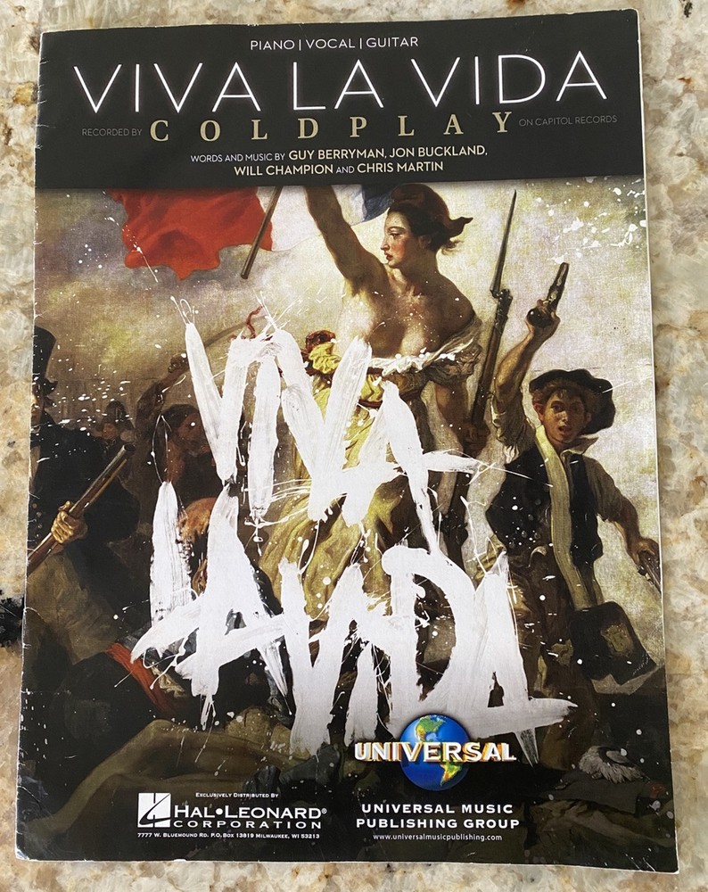 Hal Leonard Viva La Vida by Coldplay Arranged for Piano, Vocal and Guitar