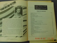 Set of 3 1970&rsquo;s piano books (show tunes/blues/piano rhythm pattern studies)
