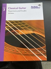 Classical Guitar Repertoire And Etudes Level 3 The Royal Conservatory Study Book