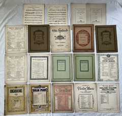 15+ Lot of Antique Music Books for VIOLIN or VIOLIN & PIANO 1890s-1920s