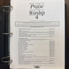 More Songs For Praise And Worship | Book 4 | Conductor’s Score | 2006 Word Music