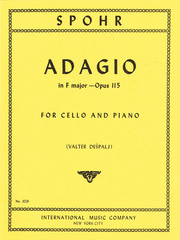 Spohr – Adagio in F major – Opus 115 for Cello & Piano – IMC (3231)