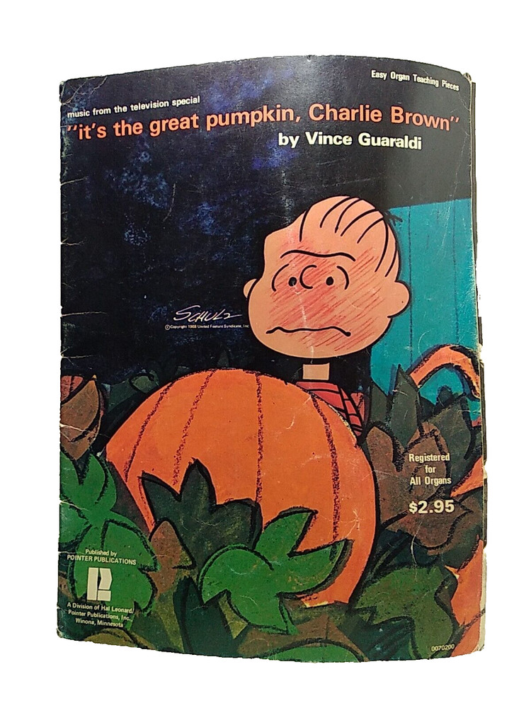 Easy ORGAN Teaching Pieces From It&rsquo;s The Great Pumpkin Charlie Brown 1968~Read..