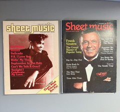 Lot of 20 Issues Sheet Music Magazines Vintage 1986-1989 Piano Guitar Organ