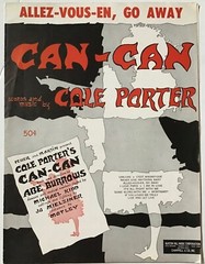 Allez-Vouz-En, Go Away – 1953 sheet music from Cole Porter musical « Can-Can »