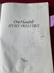 One Hundred Hymn Preludes for organ Kevin Mayhew 1993