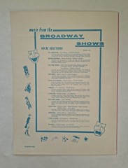 HELLO, DOLLY Carol Channing Vintage Sheet Music 1963