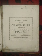 THE VAGABOND KING Russell Janny presents , COMPLETE STAGE PRODUCTION 181 pages